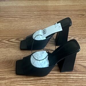 H&M Elegant Black Heeled Sandals